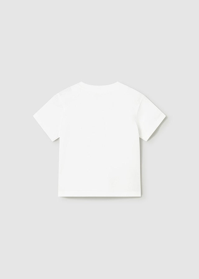 Mayoral Erkek Bebek Beyaz Kısa Kol Tshirt