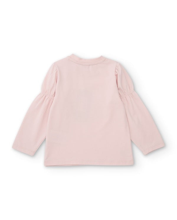 Tuc Tuc Kız Çocuk Pembe Uzun Kol Tshirt