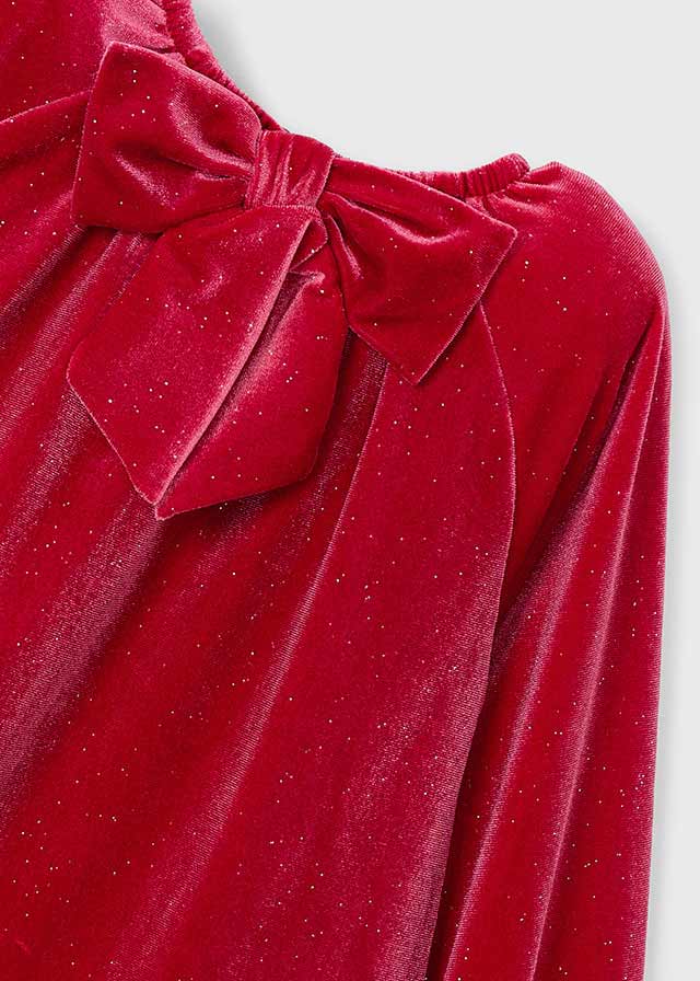 Mayoral Kırmızı Kadife Elbise 4923