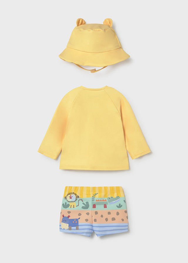Mayoral Erkek Bebek Uzun Kollu Mayo ve Şapka Set