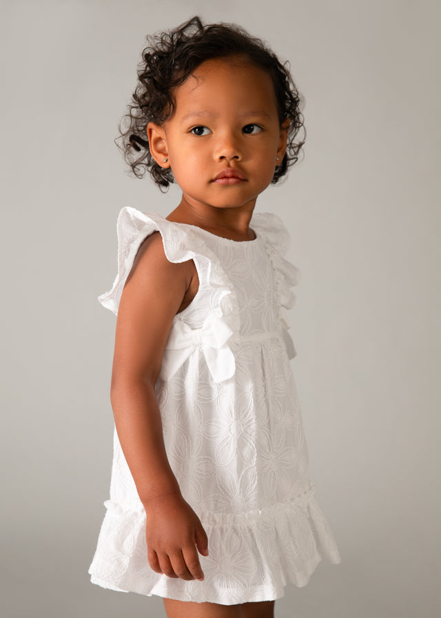 Mayoral Kız Bebek Beyaz Elbise