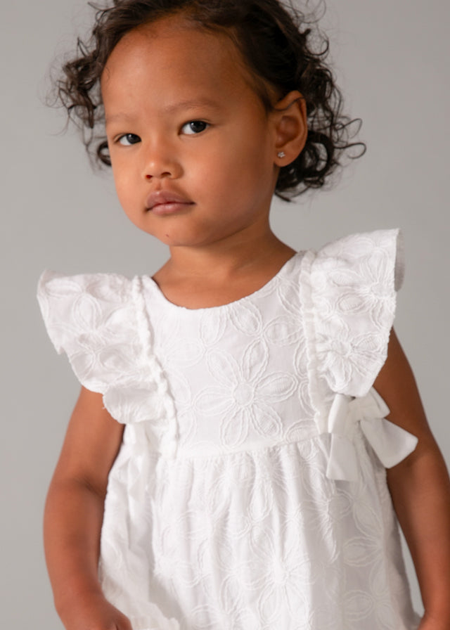 Mayoral Kız Bebek Beyaz Elbise