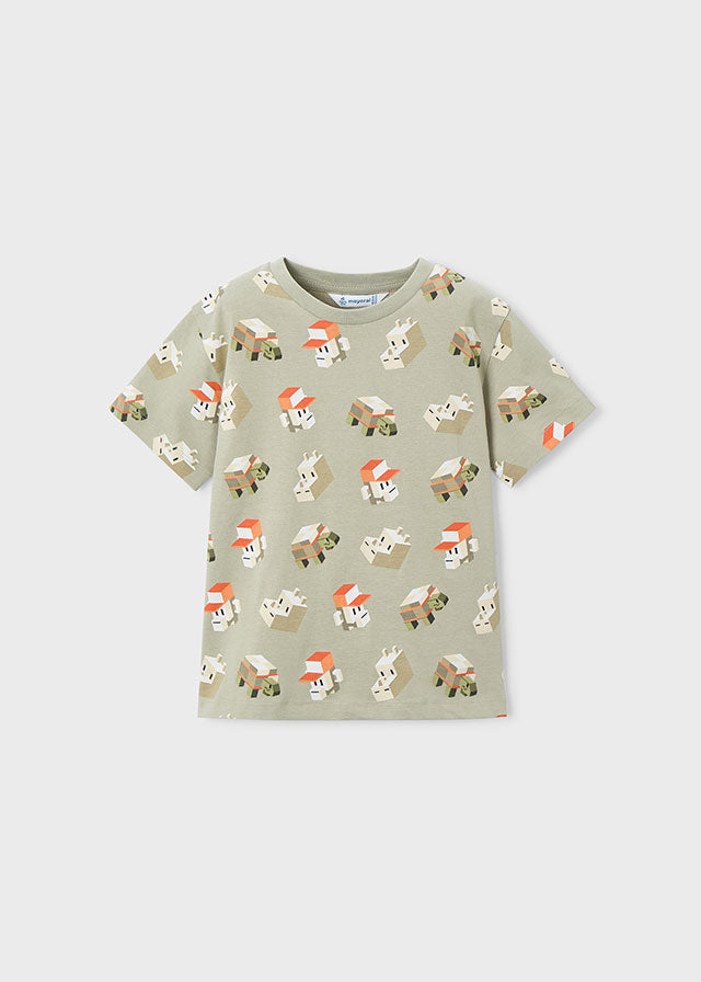 Mayoral Erkek Çocuk Minecraft 2'li Set Şort Turuncu Takım