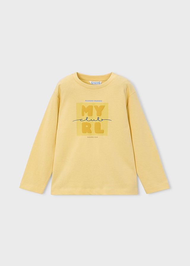 Mayoral Erkek Çocuk Uzun Kollu Sarı Tshirt