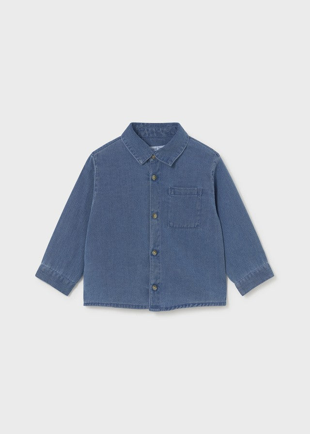 Mayoral Erkek Bebek Uzun Kollu Denim Gömlek