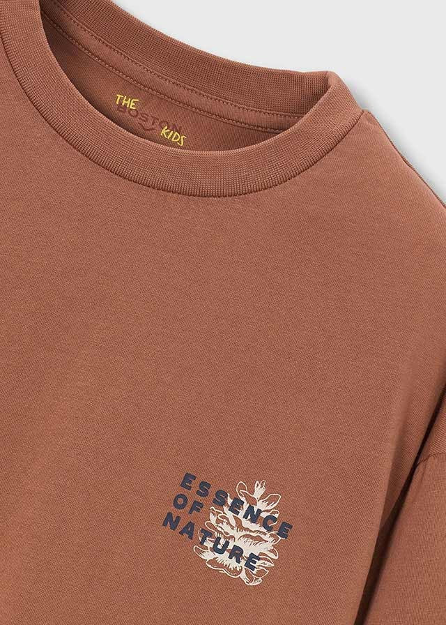 Mayoral Erkek Çocuk Kahverengi Uzun Kol Tshirt