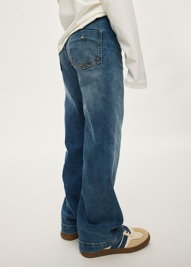 Mayoral Kız Çocuk Bol Paça Denim Pantolon