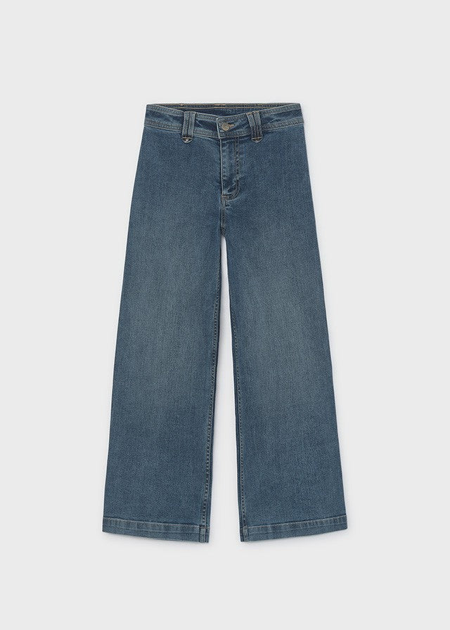 Mayoral Kız Çocuk Bol Paça Denim Pantolon