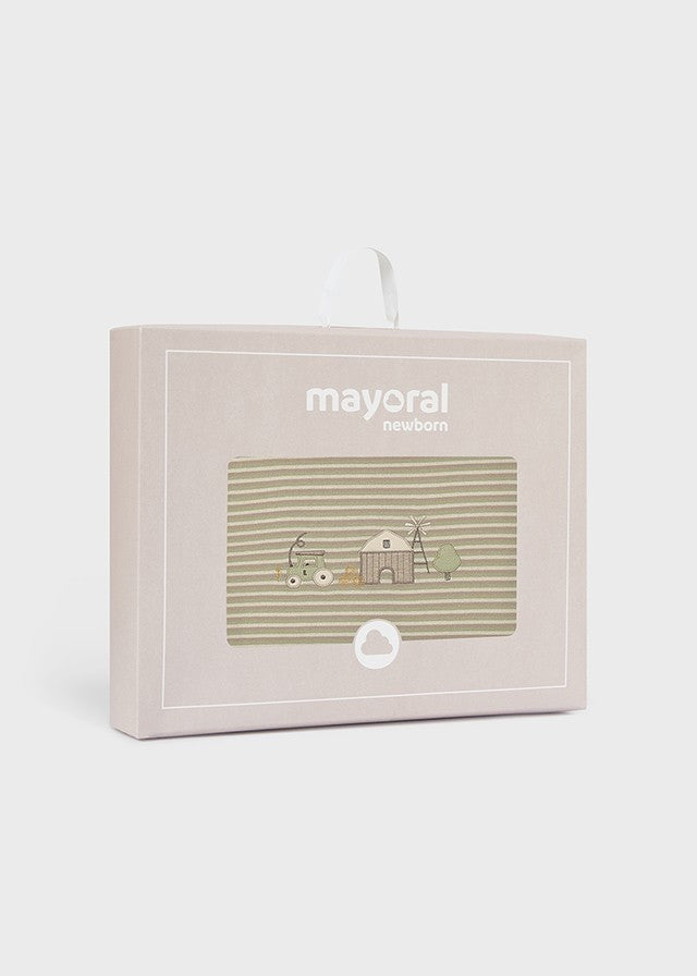 Mayoral Unisex Yeşil-Krem Battaniye