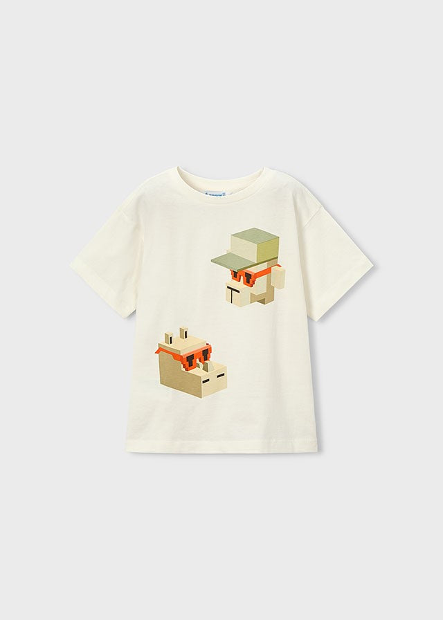 Mayoral Erkek Çocuk Minecraft Kısa Kollu Tshirt