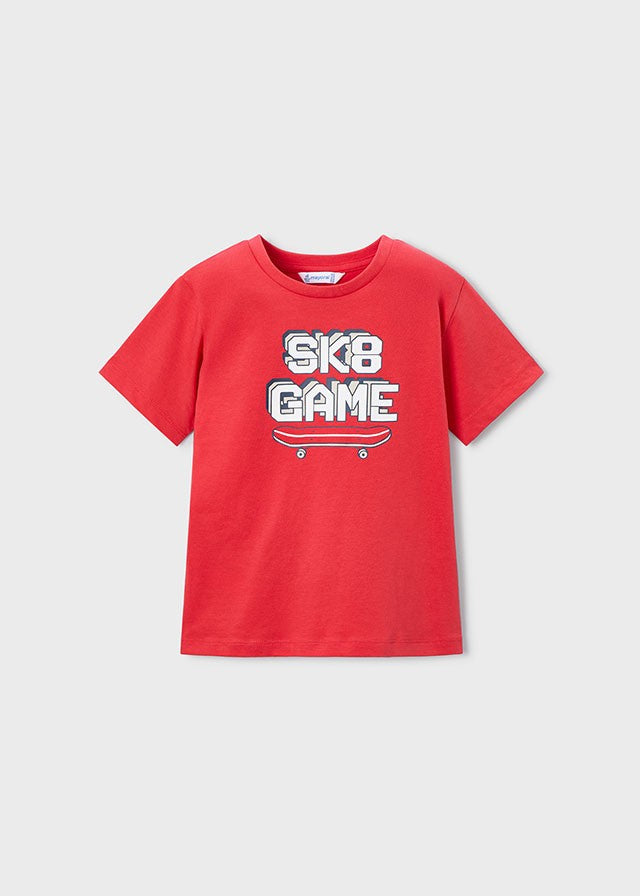 Mayoral Erkek Çocuk Kırmızı Robot Game 2 Tshirt ve Şort Set