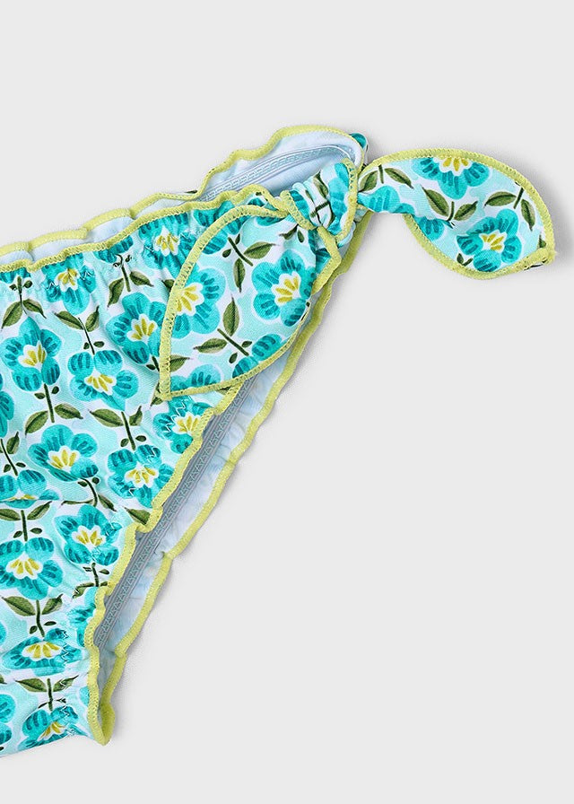 Mayoral Kız Çocuk Mavi Çiçekli Bikini