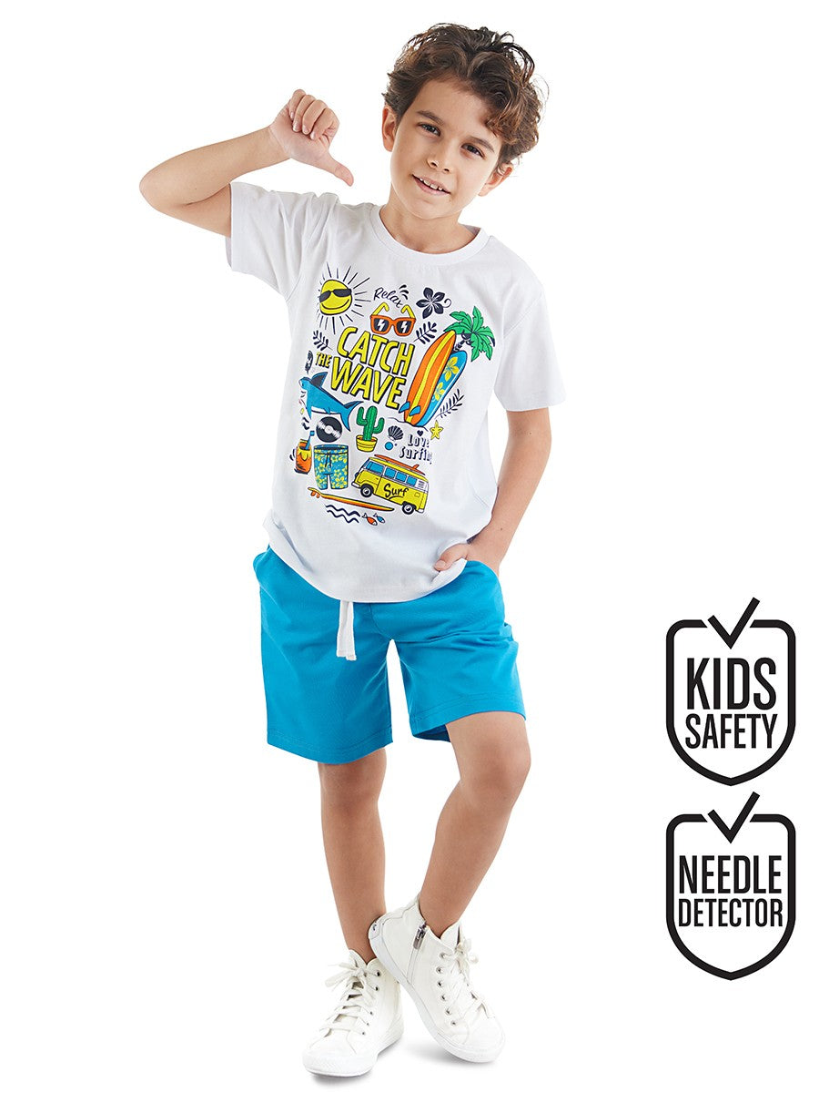 MS-078 Tatil T-shirt Şort Takım