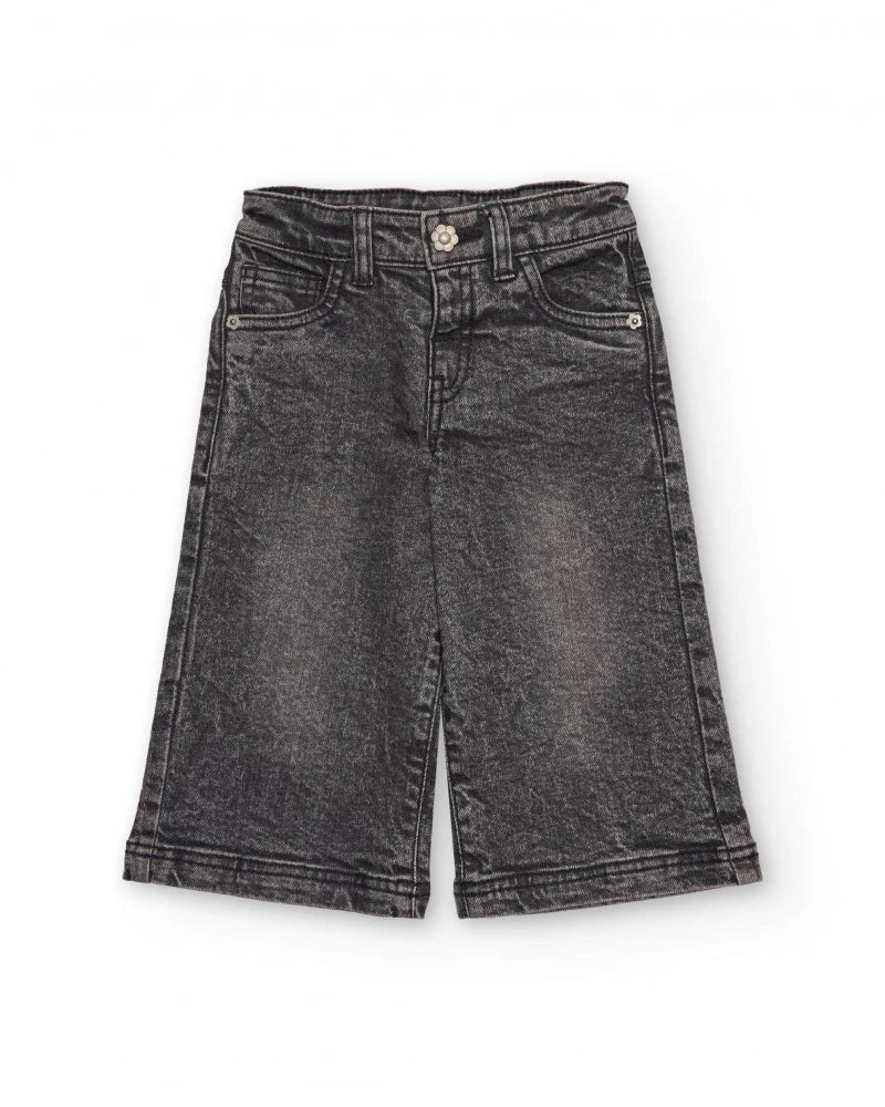 9079 Tuc Tuc Kız Çocuk Gri Denim Pantolon