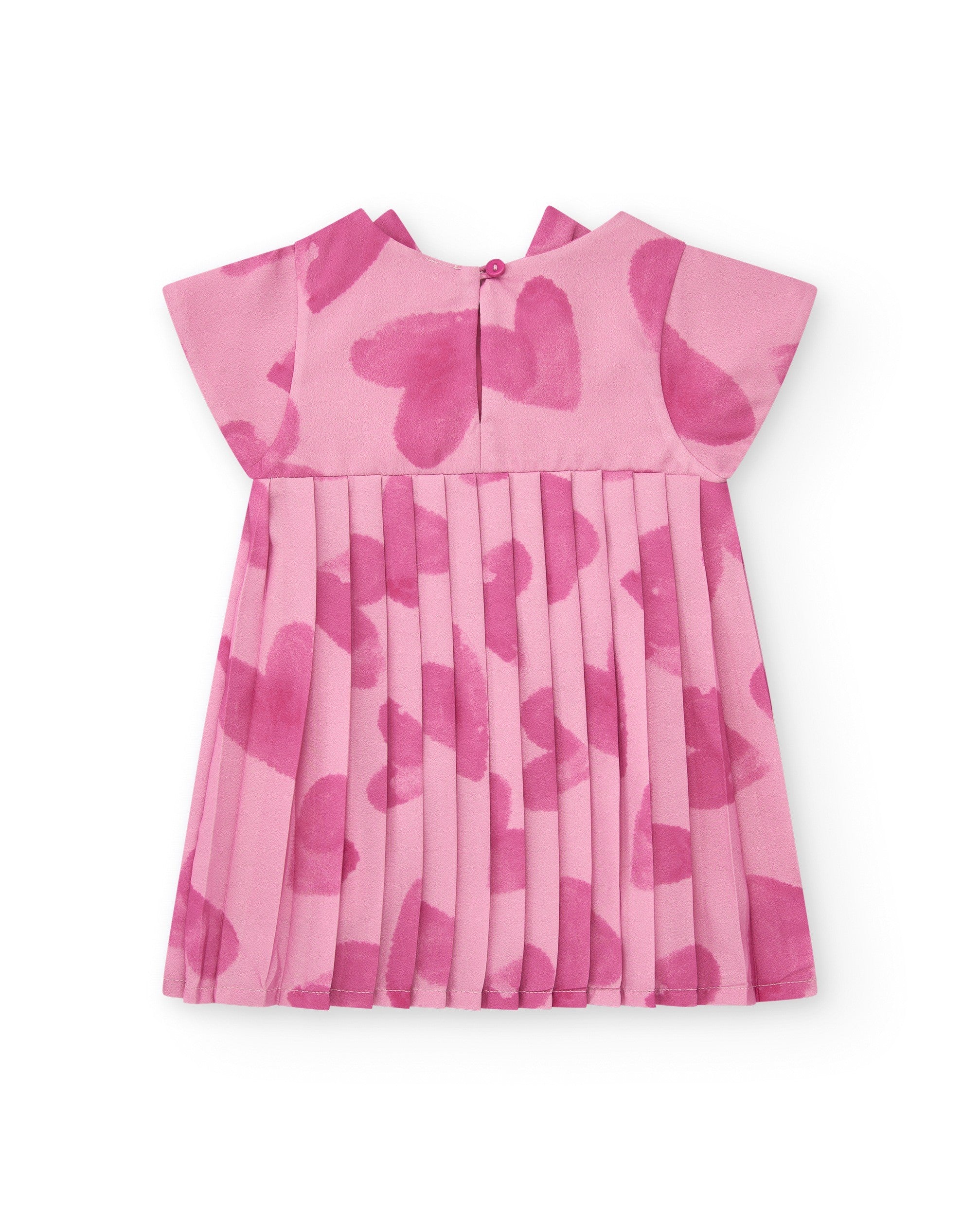 9099 Tuc Tuc Pembe Fiyonk Elbise