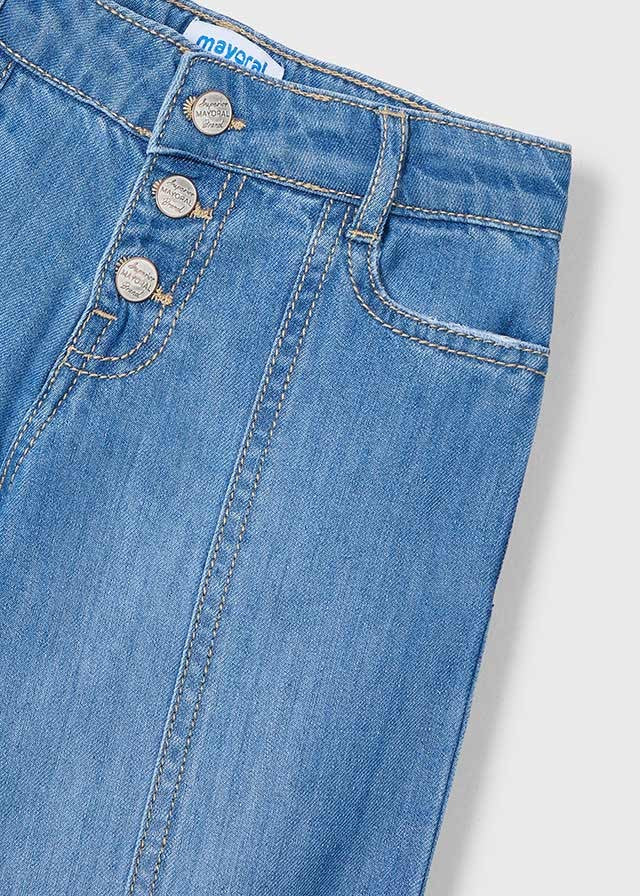 3558 Mayoral Kız Çocuk Mavi Kot Denim Pantolon