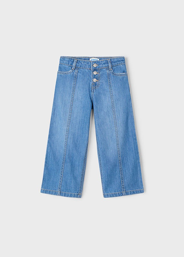 3558 Mayoral Kız Çocuk Mavi Kot Denim Pantolon