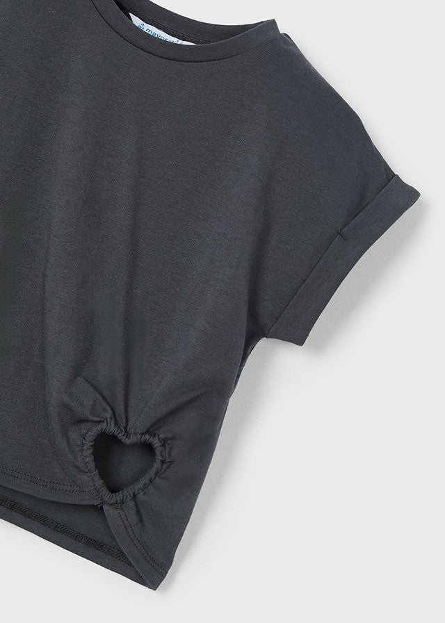 3006 Mayoral Kız Çocuk Kalp Detaylı Tshirt