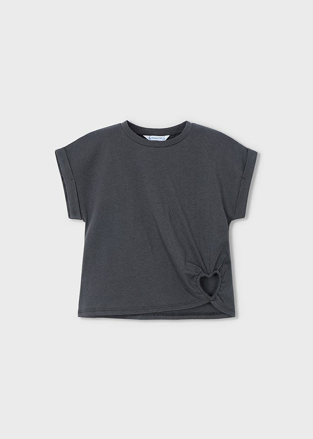 3006 Mayoral Kız Çocuk Kalp Detaylı Tshirt