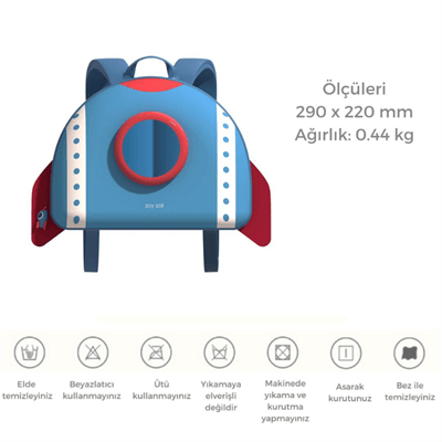 Zoyzoii Dream Space Sırt Çantası – Uzay Gemisi