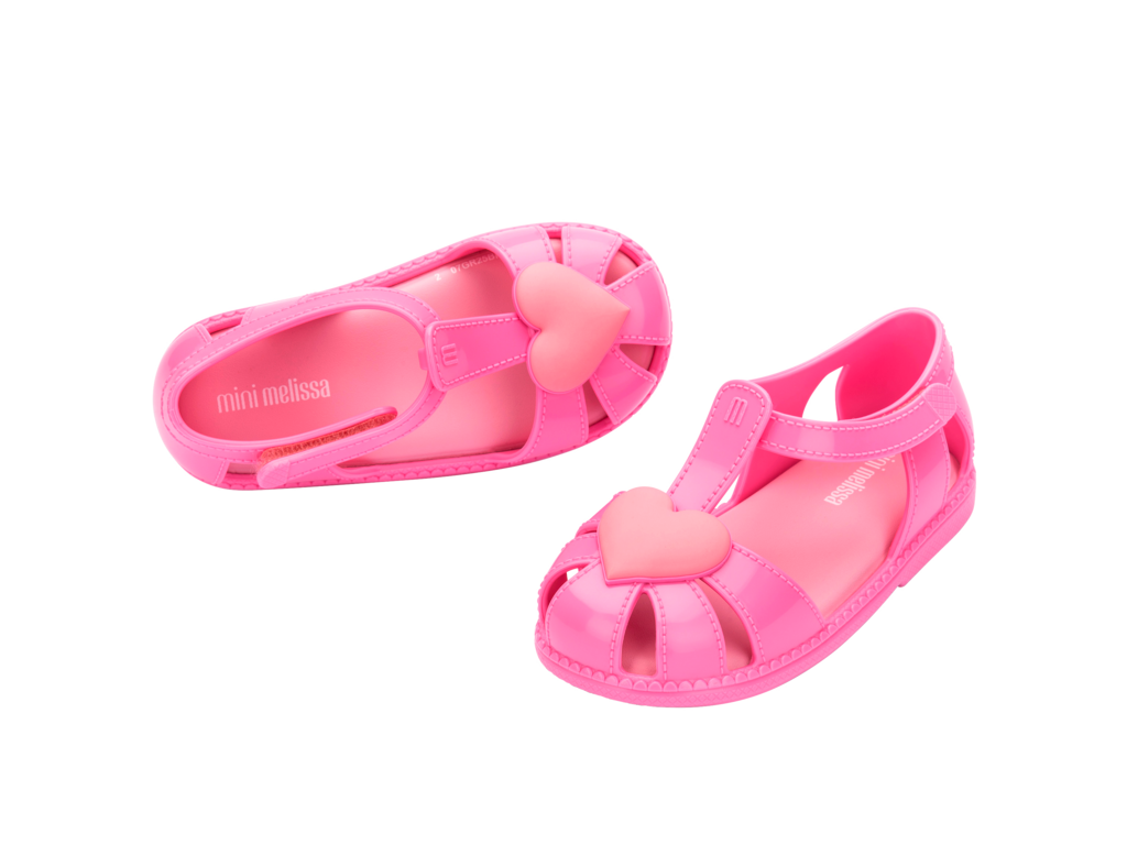 37783-Mini Melissa Hıp Heart Ballerina Babet Sandalet