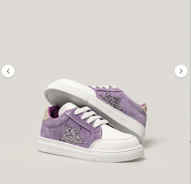 Merli&Rose Deri Star Sneaker Lila