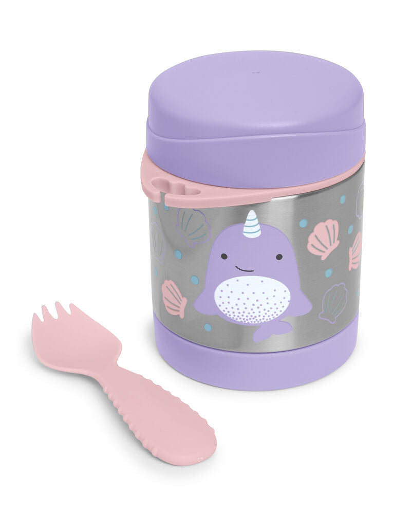 Skip Hop Paslanmaz Çelik Mama Saklama ve Taşıma Termosu Narwhal 2 Parça Set