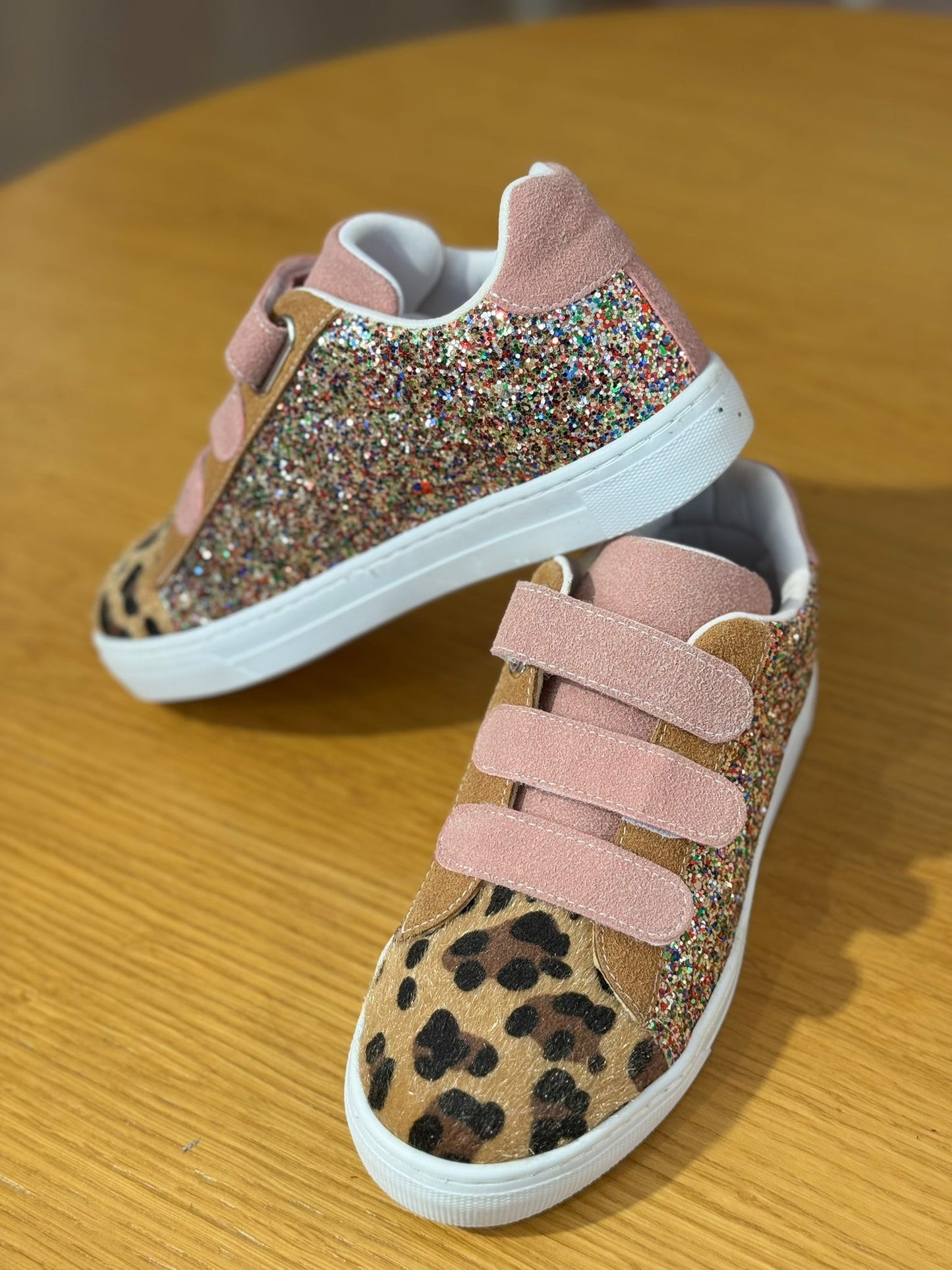 Merli&Rose Star Deri Sneaker | Trio Leopar Simli