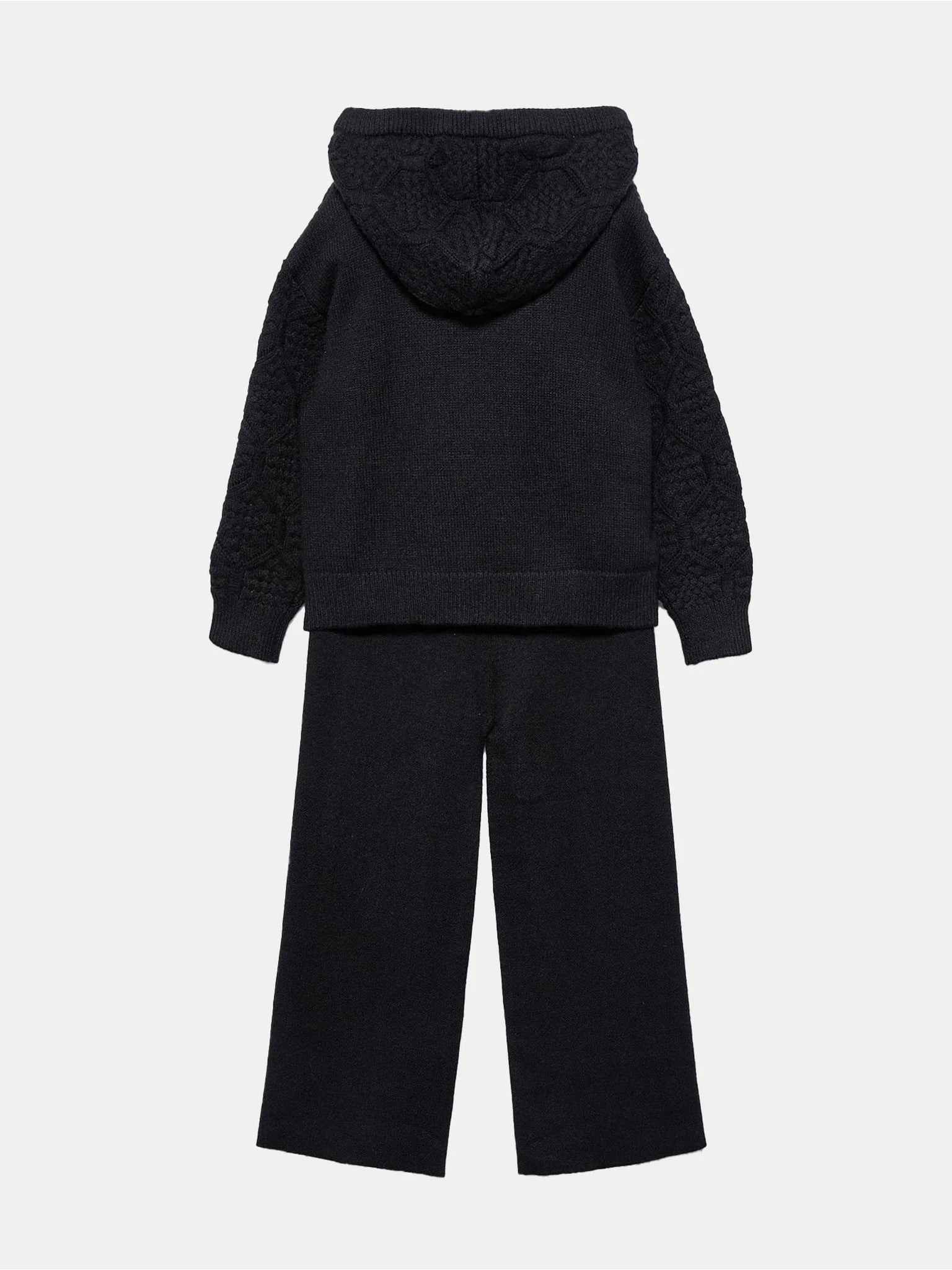 Abel&Lula Kız Çocuk Siyah Kazak Takım