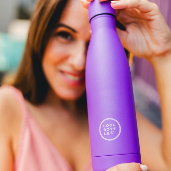 Cool Bottles Paslanmaz Çelik Suluk - The Bottle Vivid Violet 350 ml