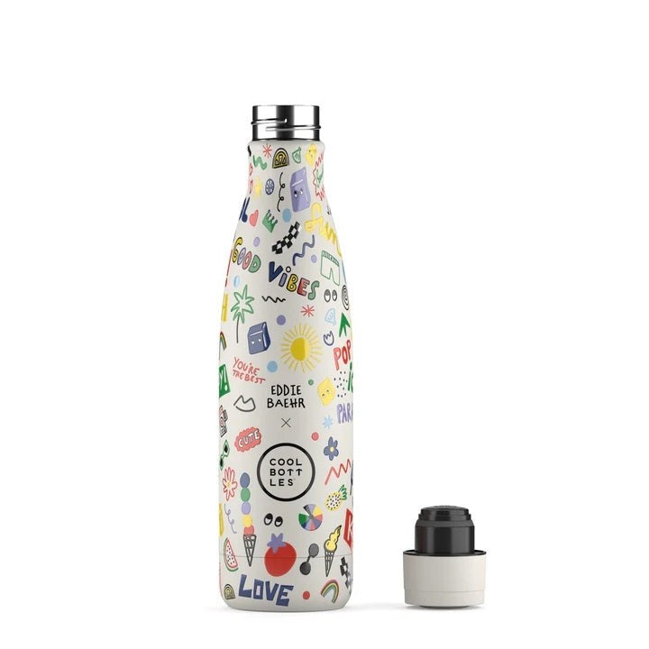Cool Bottles Paslanmaz Çelik Şişe - The Bottle Good Vibes 500ml