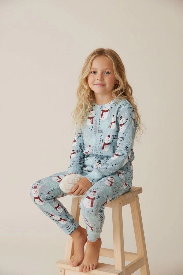 Pueril Çocuk Fitilli İkili Takım-Kardan Adam