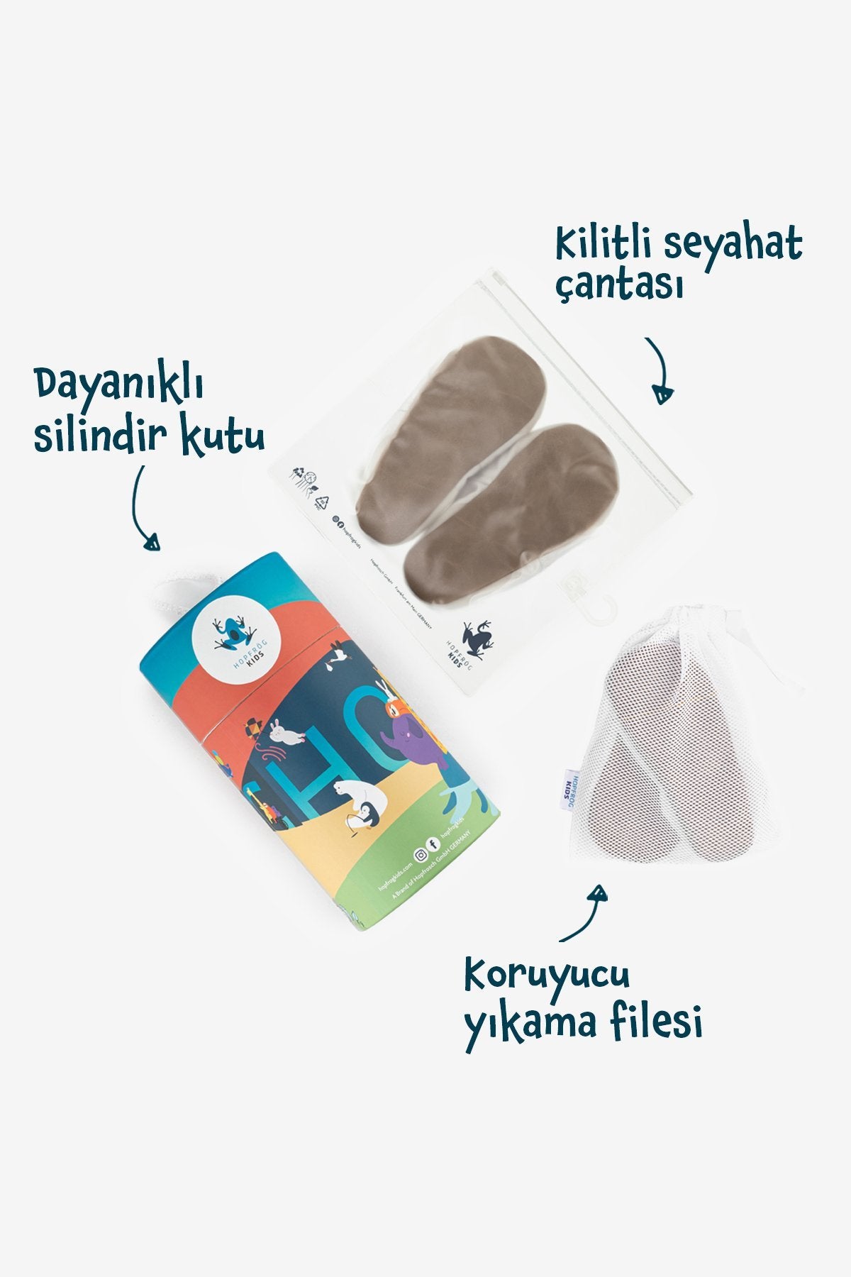 Hopfrög Furry Furry Kırık Beyaz Kürk Barefoot Patik