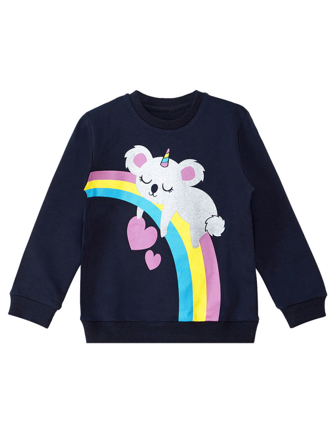 Denokids Simli Koala Kız Çocuk Kışlık Eşofman Takım