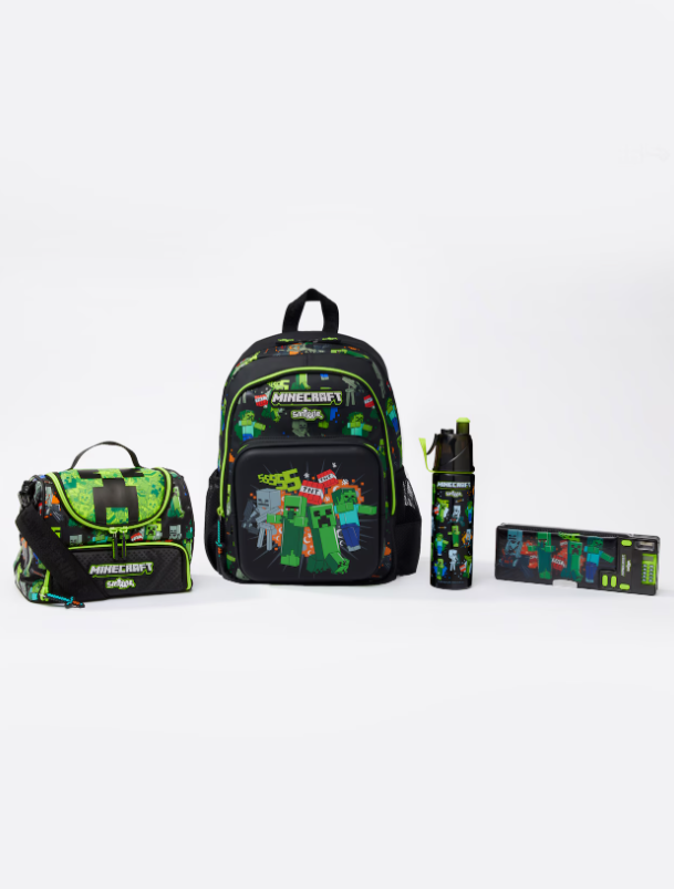 Smiggle Minecraft 4'lü Okul Çanta Seti