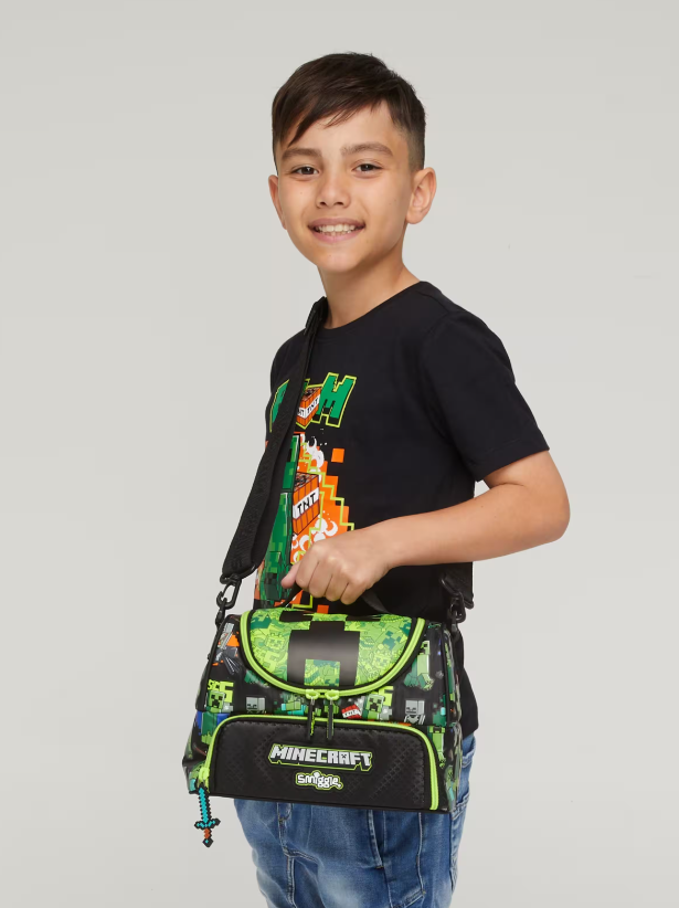 Smiggle Minecraft Askılı Çift Gözlü Beslenme Çantası