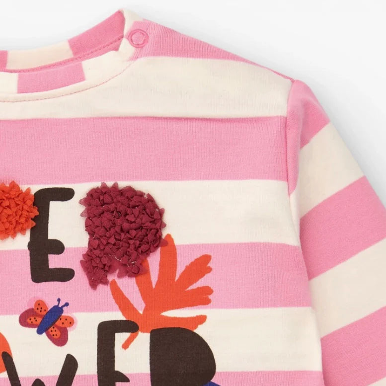 Tuc Tuc Kız Çocuk Super Flower Uzun Kollu T-shirt