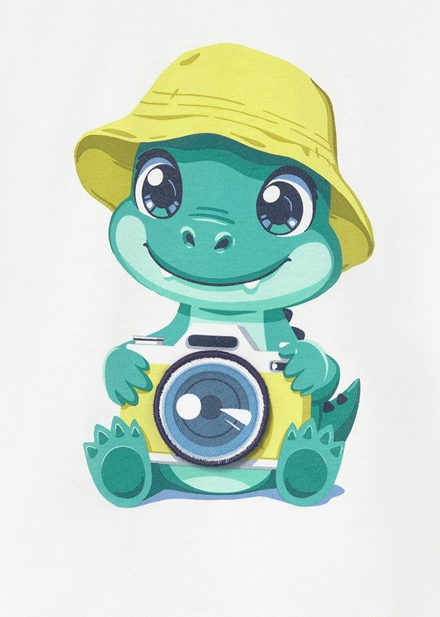 Mayoral Erkek Bebek Beyaz Kısa Kol Tshirt