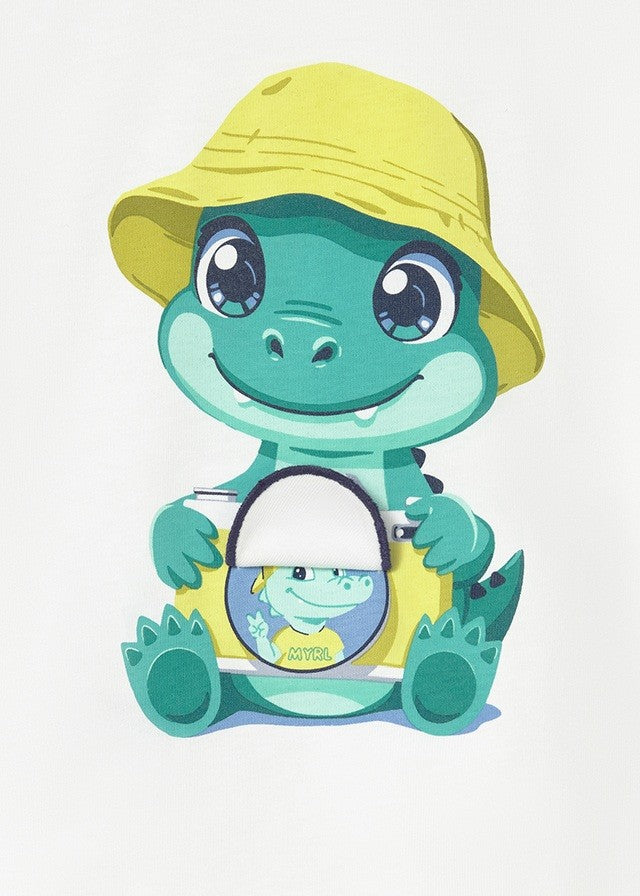 Mayoral Erkek Bebek Beyaz Kısa Kol Tshirt