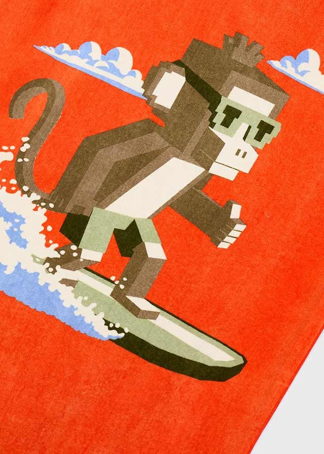 Mayoral Erkek Çocuk Minecraft Turuncu Havlu