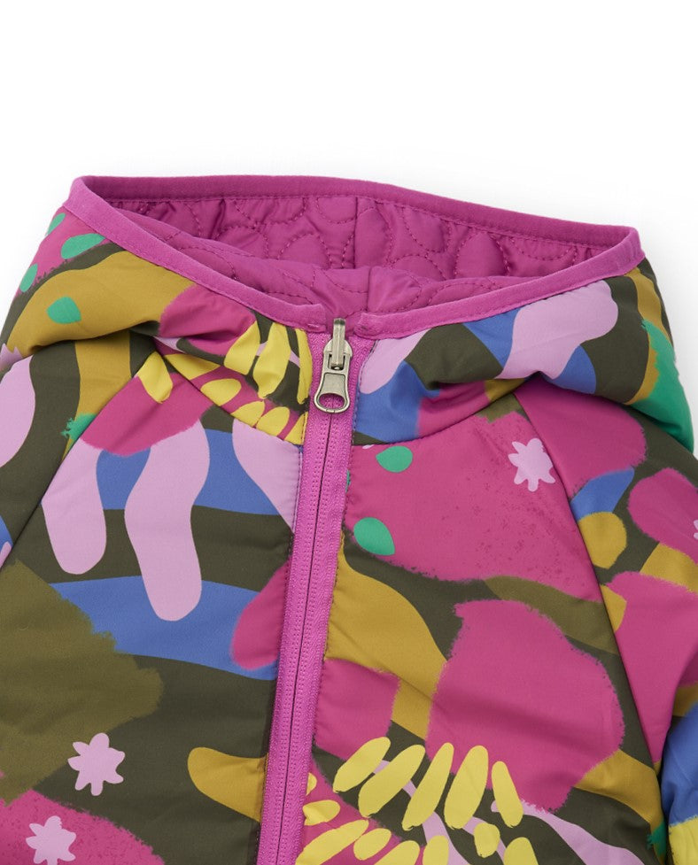 Tuc Tuc Çift Taraflı Kız Çocuk Pembe Mont