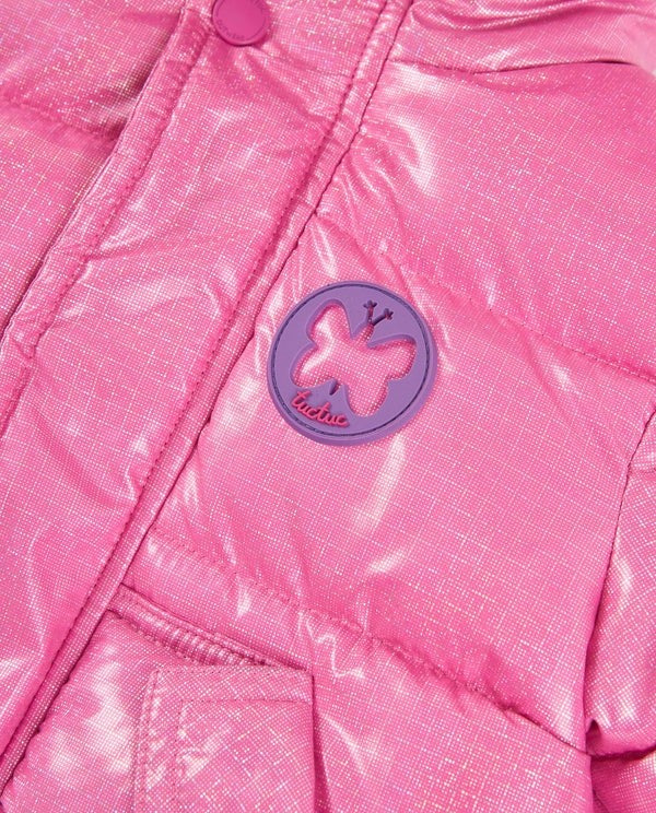 Tuc Tuc Kız Çocuk Pembe Parlak Mont