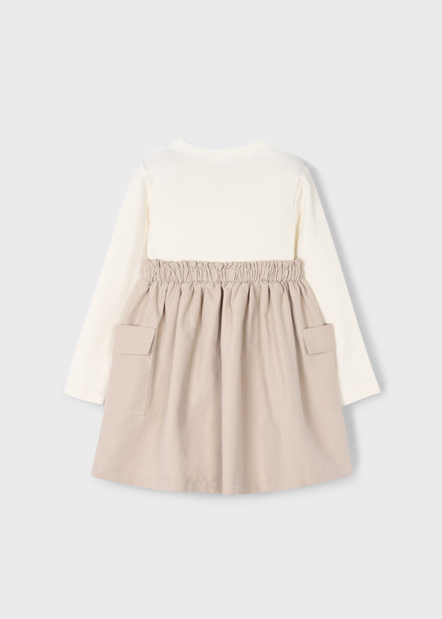 Mayoral Krem Elbise 4930