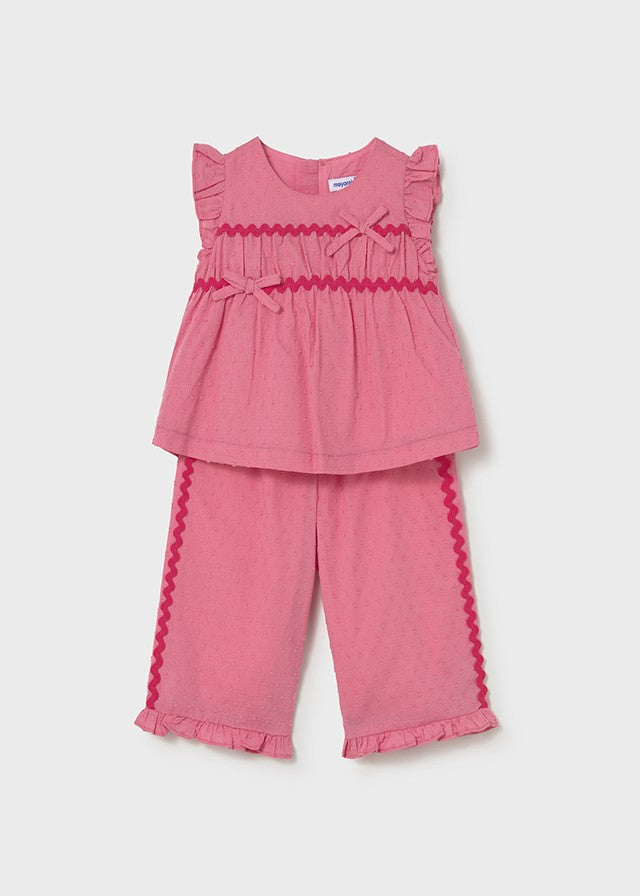 Mayoral Kız Bebek Pembe Pantolon Set