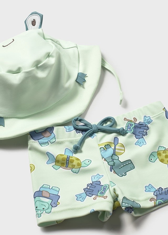 Mayoral Erkek Bebek Uzun Kollu Mayo ve Şapka Set