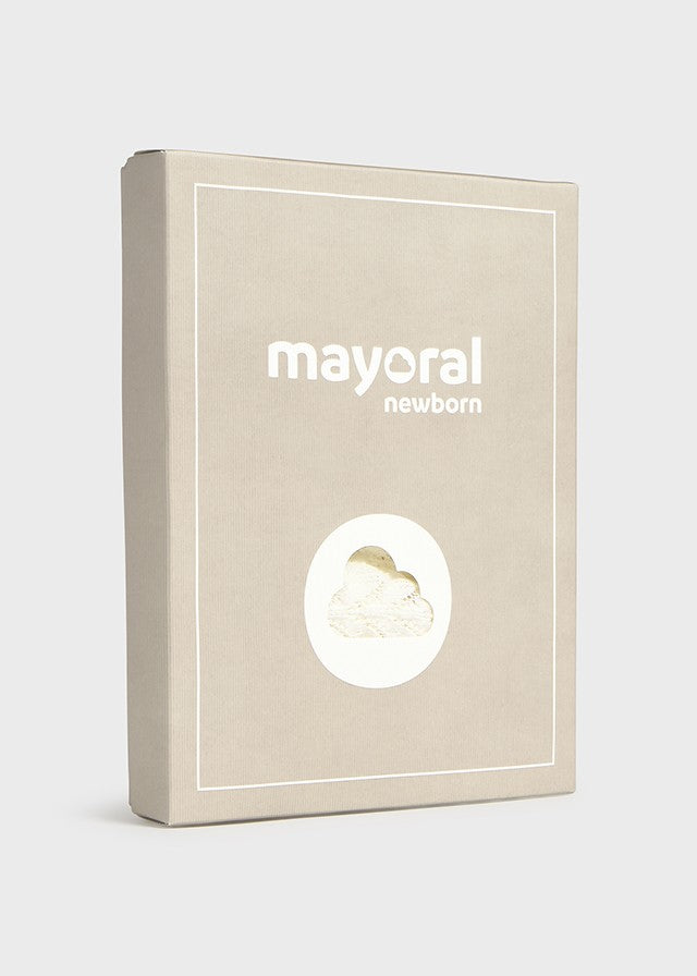 Mayoral Kız Bebek Krem Örme Tulum Set