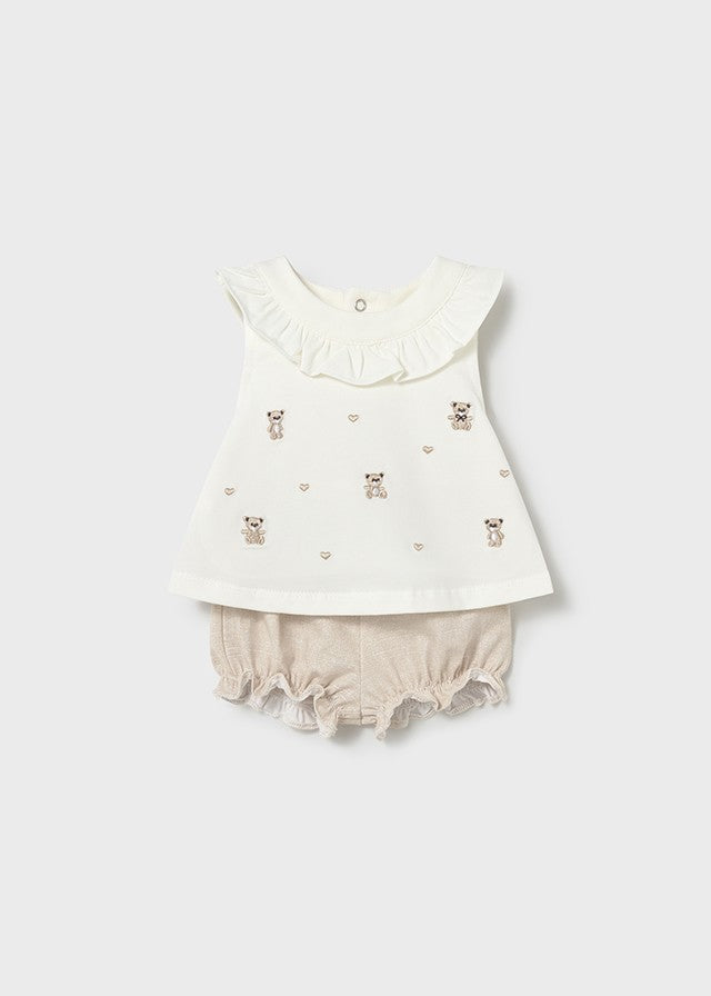 Mayoral Kız Bebek 2 Tshirt 2 Şort 4'lü Set