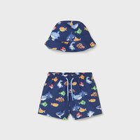 Mayoral Erkek Bebek Deniz Şort ve Şapka Set