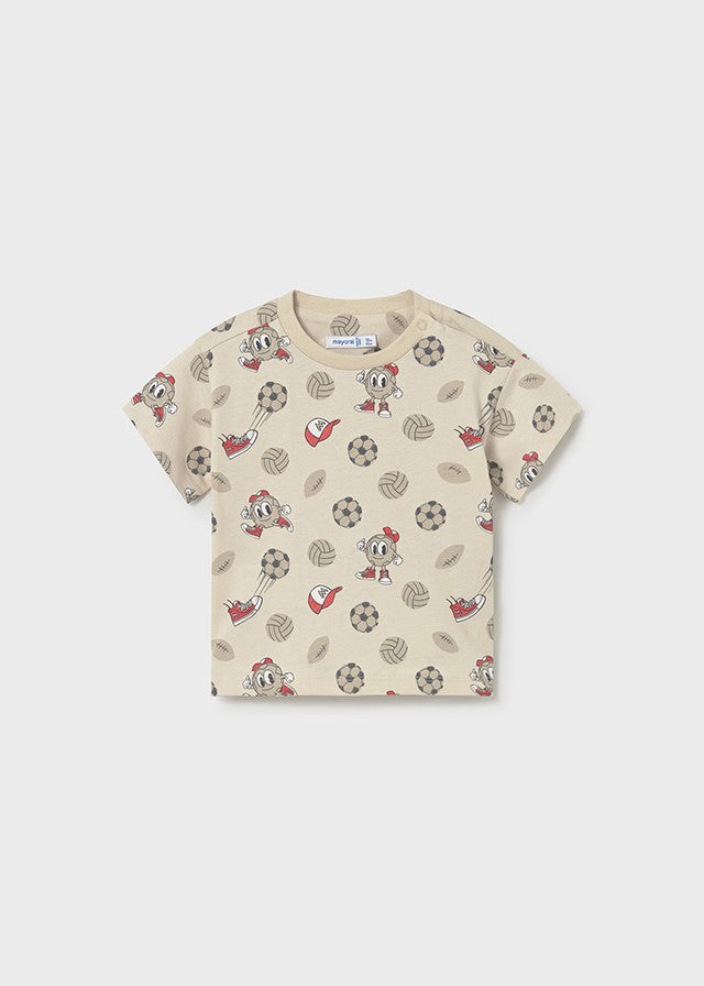 Mayoral Erkek Bebek Kırmızı 2 Tshirt ve Şort Set