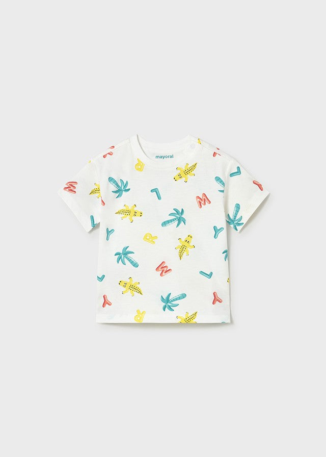 Mayoral Erkek Bebek Mavi 2 Tshirt ve Şort Set